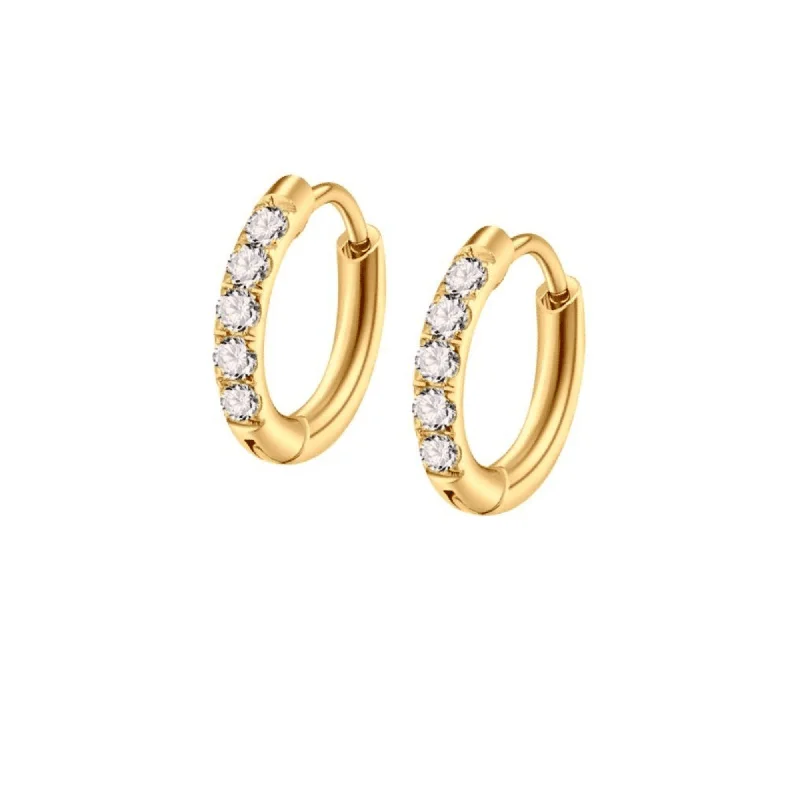 Hoop earrings with intricate designs for a unique and artistic appearance-Celestial Hoops