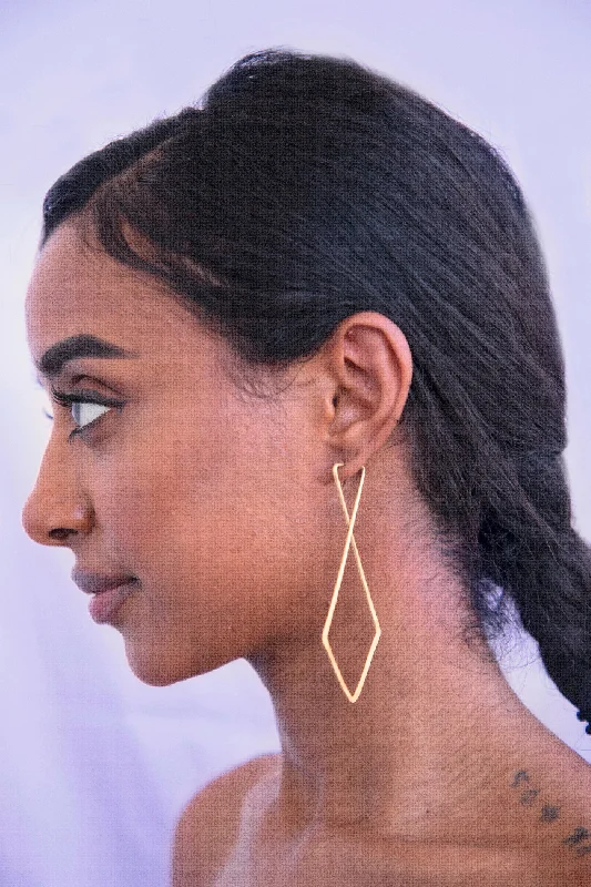 Hoop earrings with intricate designs for a unique and artistic appearance-Cross Hoops