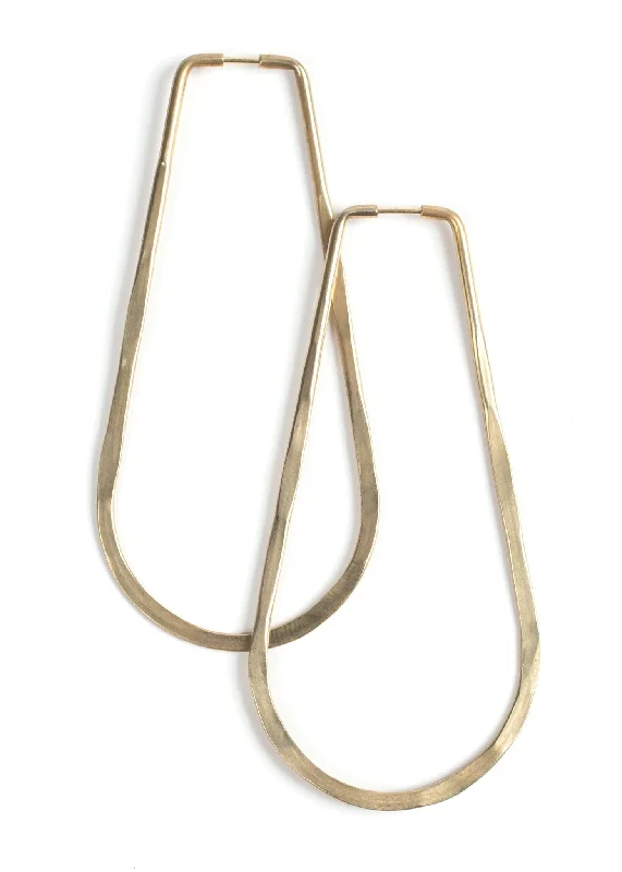 Classic hoop earrings with a thin profile for a sleek and subtle style-Una Hoops