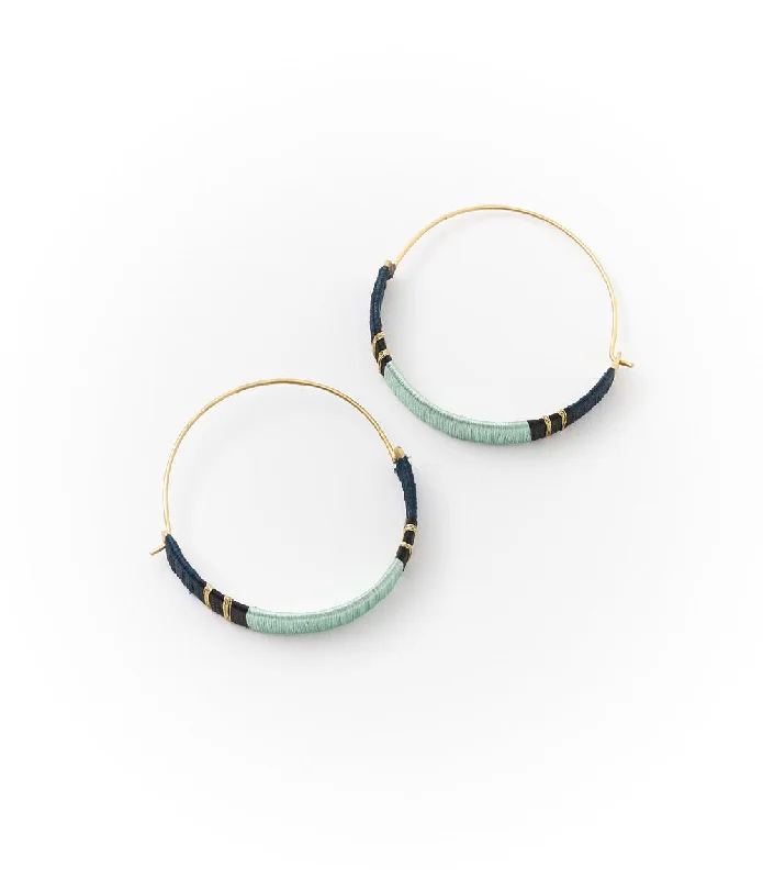 Best hoop earrings with geometric cuts for a sharp, modern appeal-Kaia Earrings - Surf Hoop