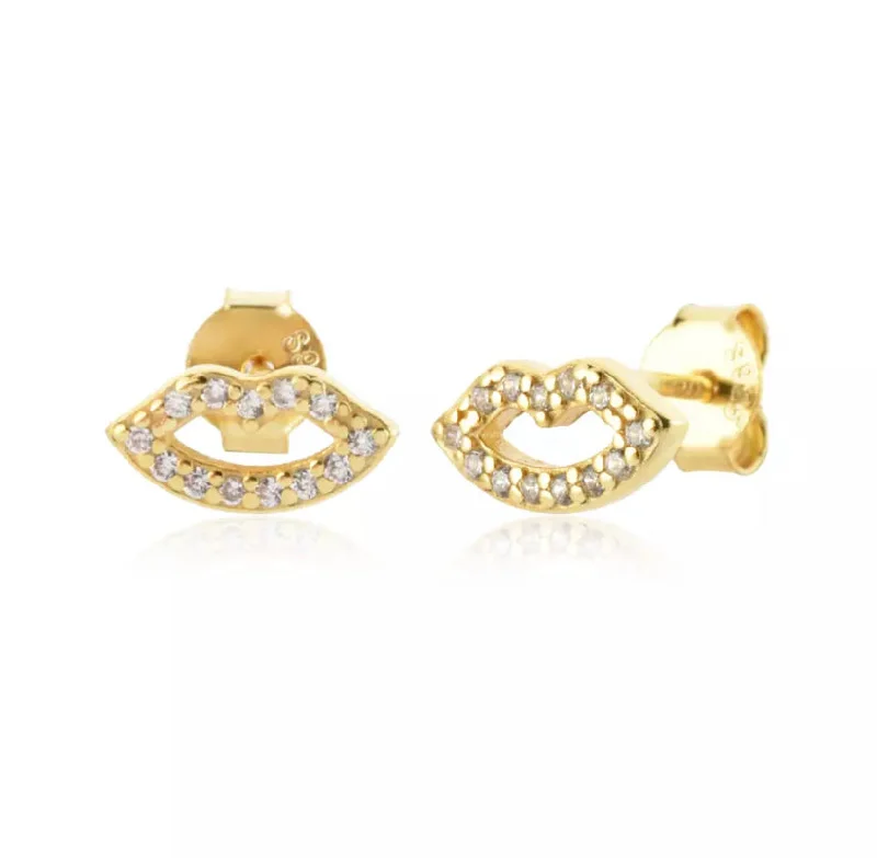 Best hoop earrings with cubic zirconia for a budget-friendly, dazzling look-Kiss Me Stud