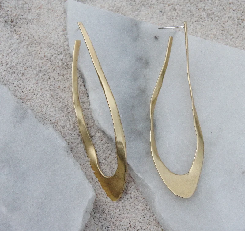 Best hoop earrings with crescent-shaped designs for a bold, moon-inspired style-Liquid Earrings