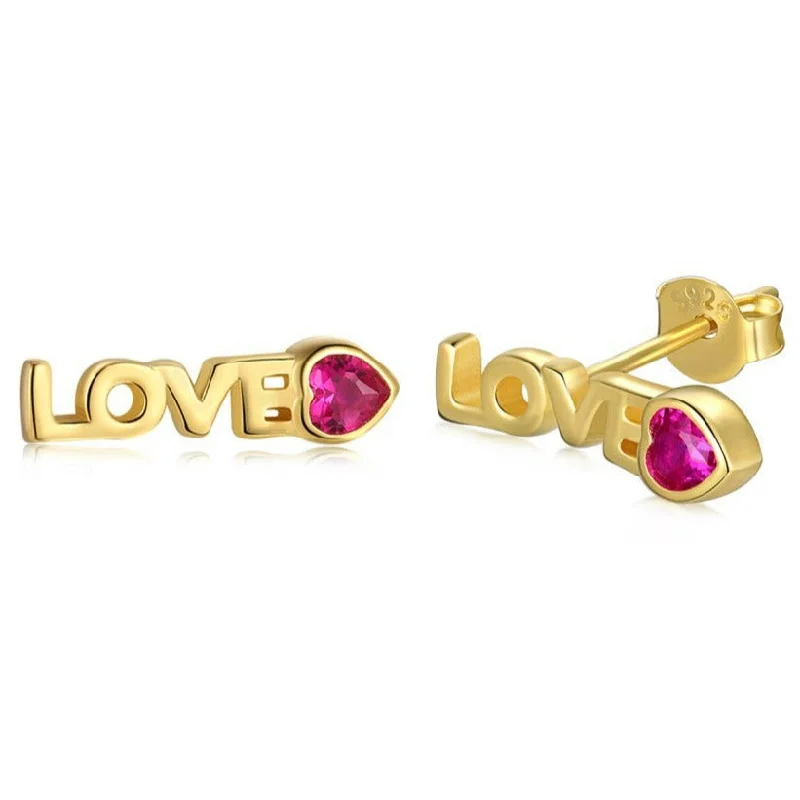 Best hoop earrings with vintage-style detailing for a nostalgic and timeless look-Mini Love Studs