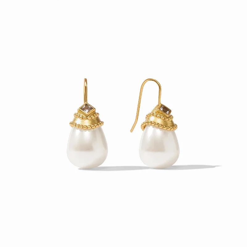 Best hoop earrings with stacked layers for a dimensional and bold look-Noel Pearl Earring