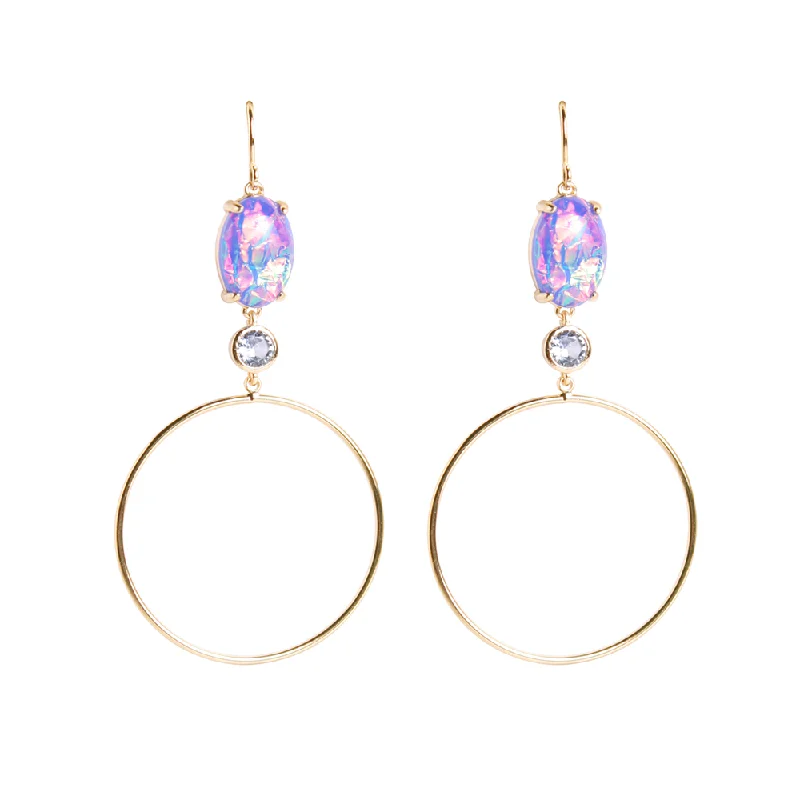 Hoop earrings with crescent moon shapes for a celestial and mystical appearance-Ophelia Earring