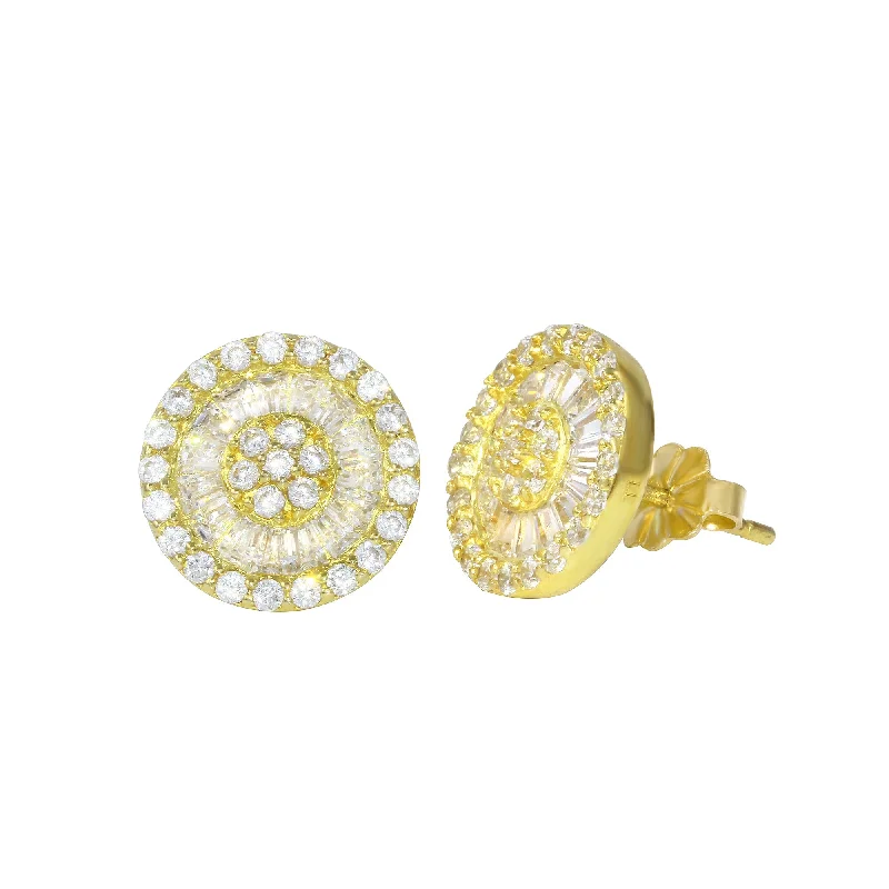 Best hoop earrings with satin ribbons for a soft, feminine appearance-Pizza Studs