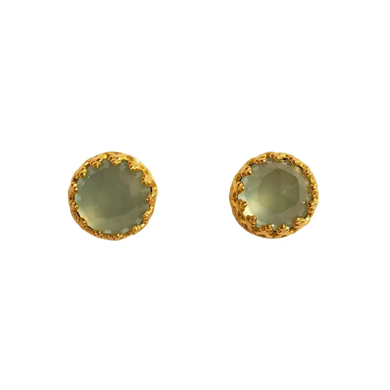 Hoop earrings with open designs for a modern, lighthearted vibe-Rococo Earring - Aquamarine Quartz