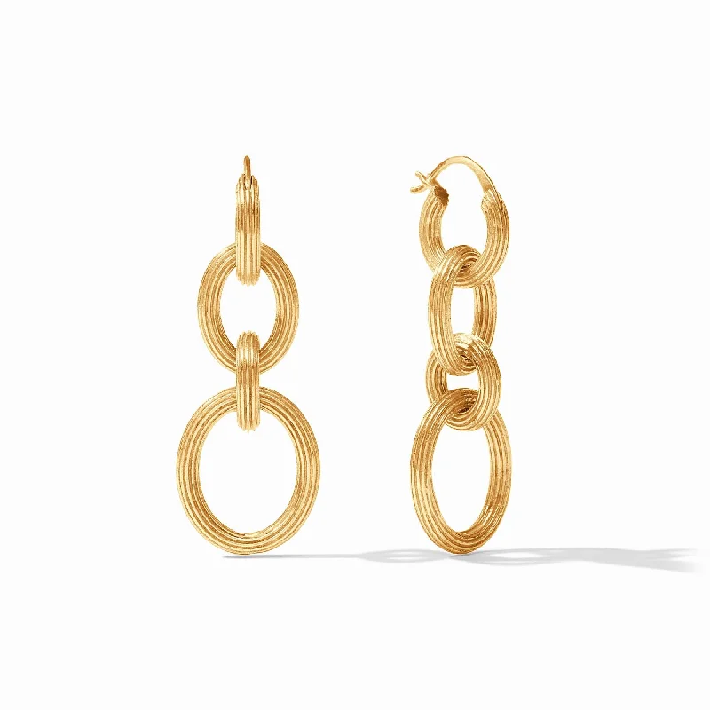 Hoop earrings with satin finishes for a smooth and elegant appearance-Sanibel 3-in-1 Earring