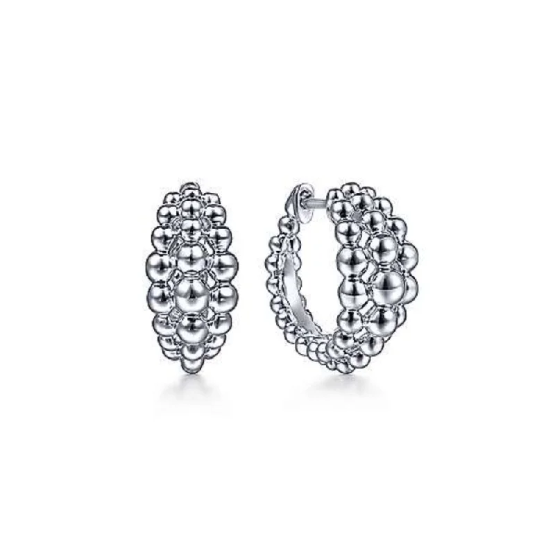 Best hoop earrings with Swarovski crystals for added sparkle and luxury-SS 15mm Bead Huggies