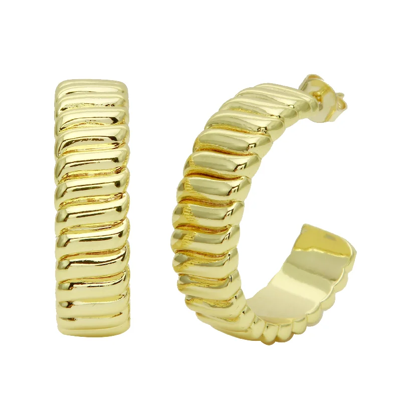 Best hoop earrings with matte finish for a sophisticated, understated design-Thick Braided Hoops