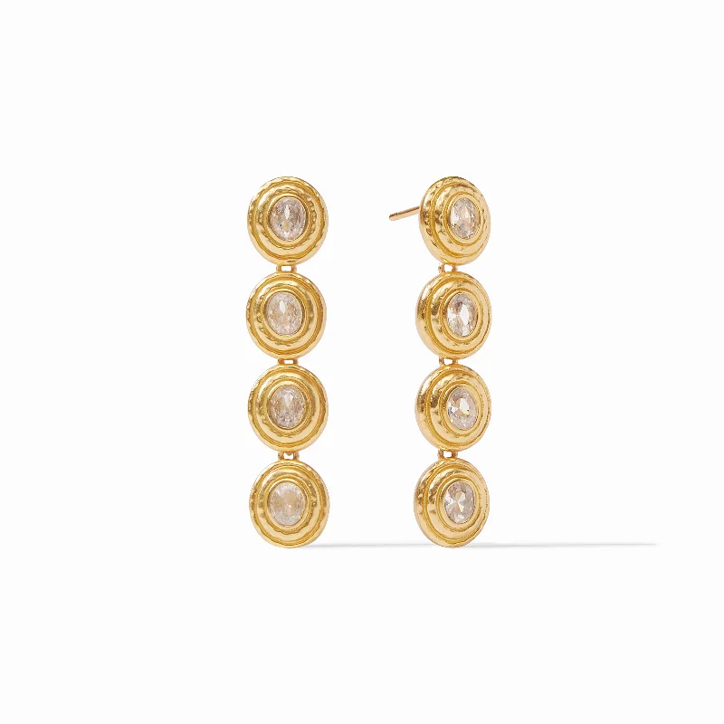 Hoop earrings with satin finishes for a smooth and elegant appearance-Tudor Tier Earring