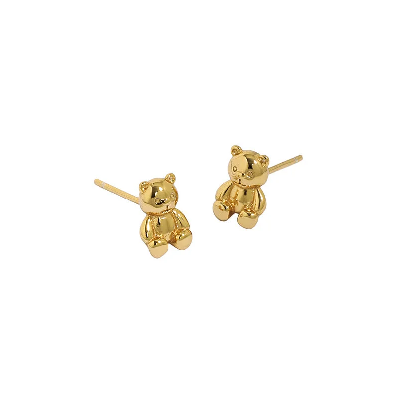 18K Gold [with Sterling Silver Earplug]]