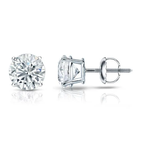 Stud Earrings for Everyday Glamour -Auriya 14k Gold GIA Certified 1.50 carat TDW Round Diamond Stud Earrings