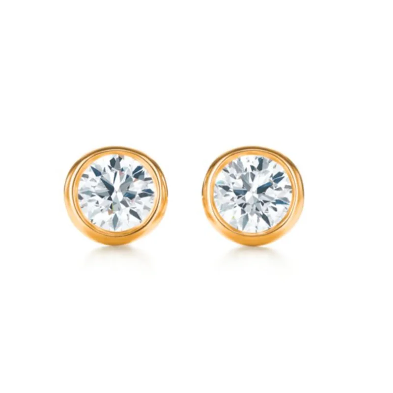 Stud Earrings for Fitness Activities -Round Diamonds Stud Earrings