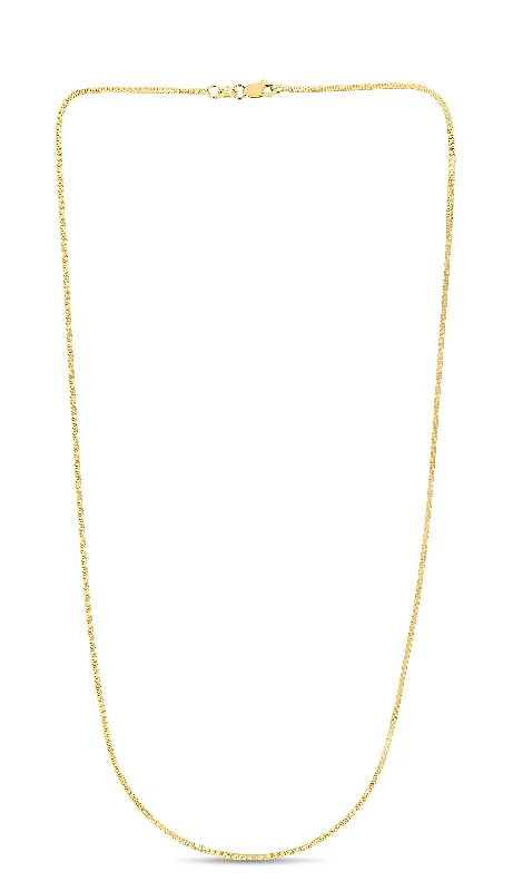 Best necklaces and pendants with seashell designs for a tropical, beachy vibe-14K Gold 1.1mm Milano Chain