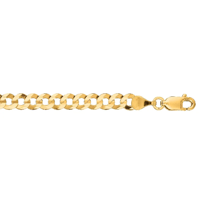 Best necklaces and pendants with crystal accents for a sparkling and elegant style-14K Gold 4.7mm Comfort Curb Chain