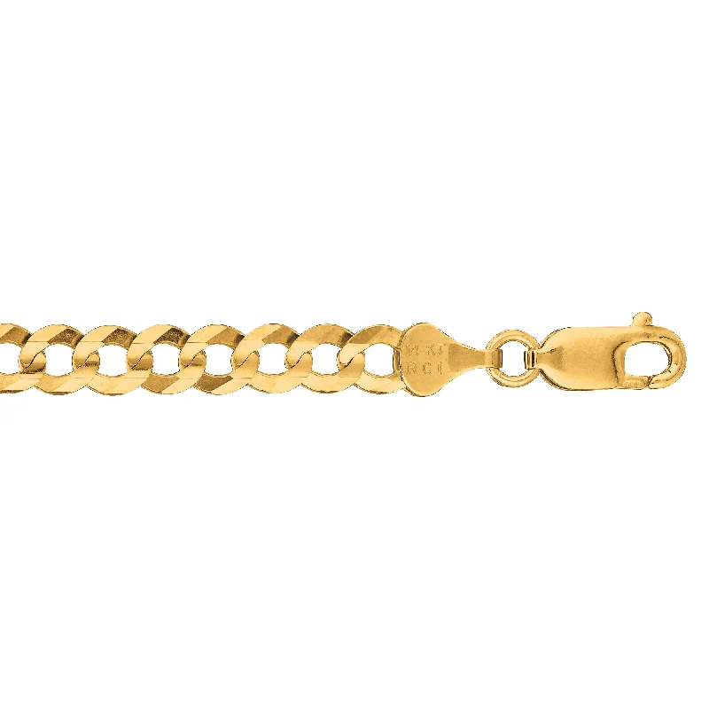 Trendy necklaces and pendants with statement pieces for a bold fashion statement-14K Gold 5.7mm Comfort Curb Chain