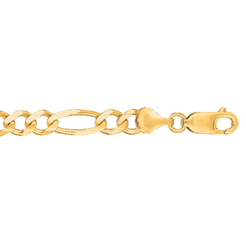 Elegant necklaces and pendants with infinity symbols for timeless designs-14K Gold 6mm Figaro Chain