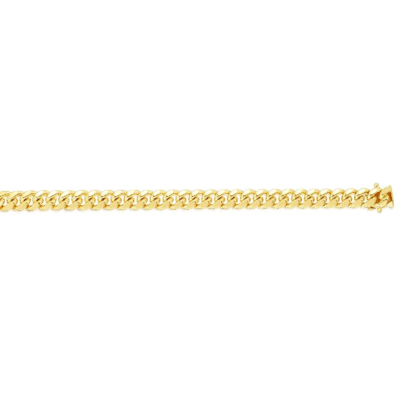 Best necklaces and pendants with adjustable chains for a customizable fit-14K Gold 7.1mm Classic Miami Cuban