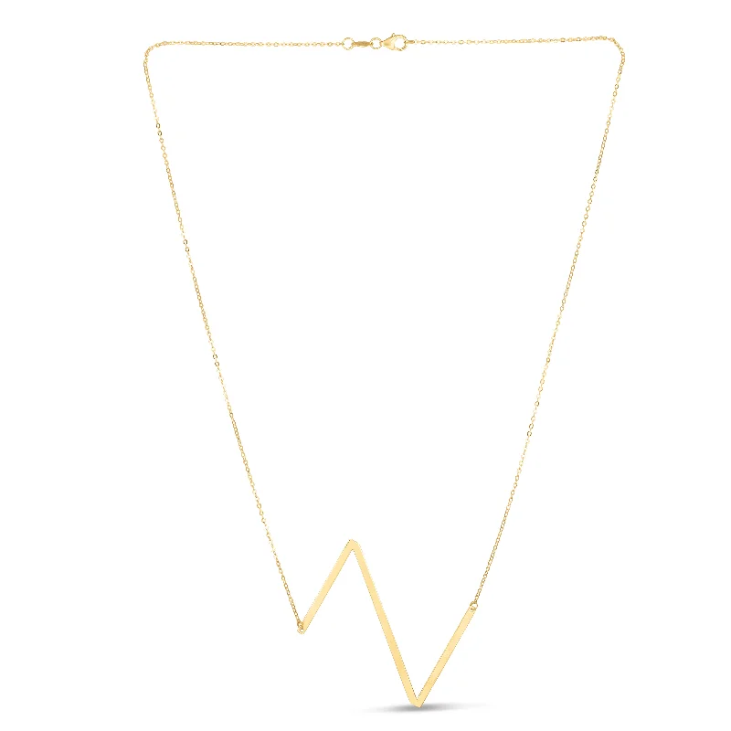 Beautiful necklaces and pendants with layered chains for a fashionable, chic look-14K Gold Large Initial Z Necklace