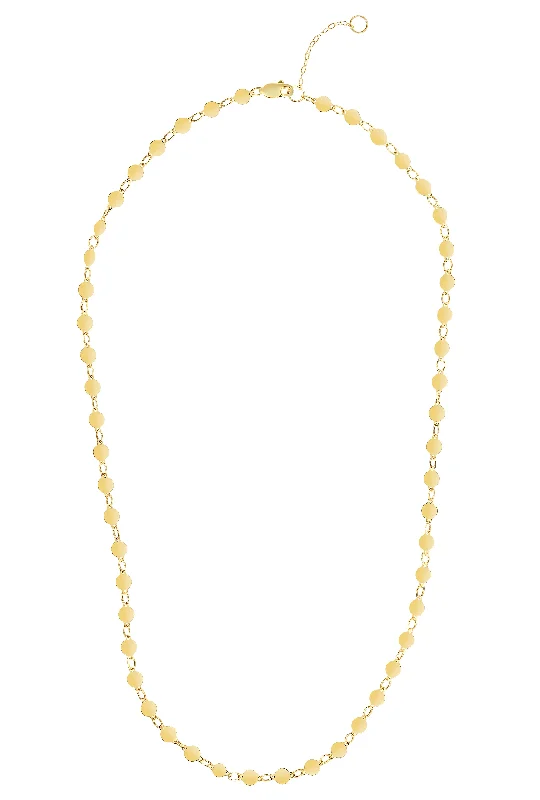 Best necklaces and pendants with black diamonds for an edgy, bold statement-14K Gold Polished Mirror Chain