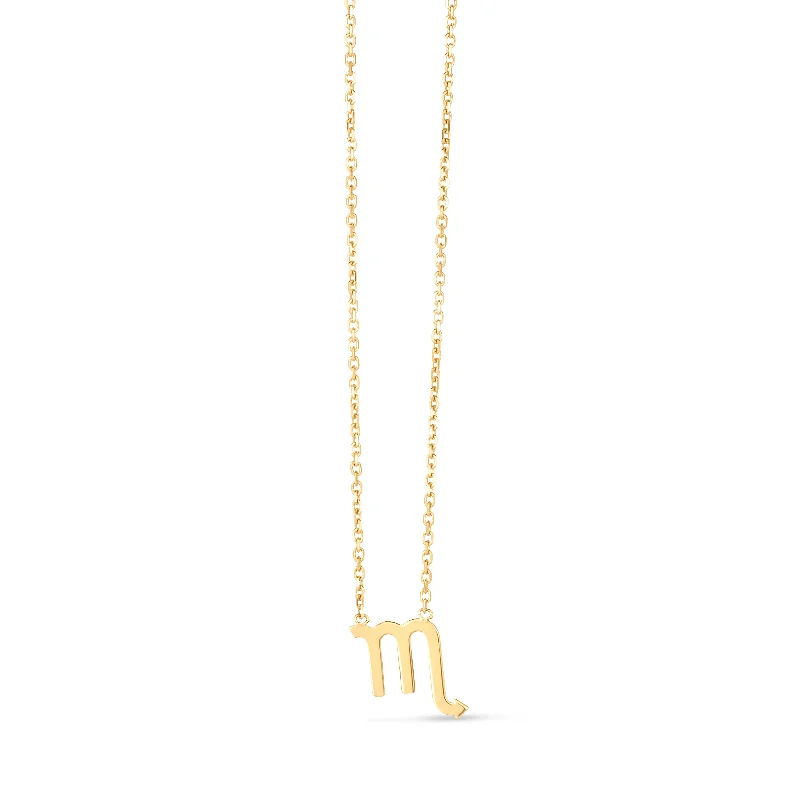 Necklaces and pendants with diamond pendants for a luxurious sparkling effect-14K Gold Scorpio Necklace