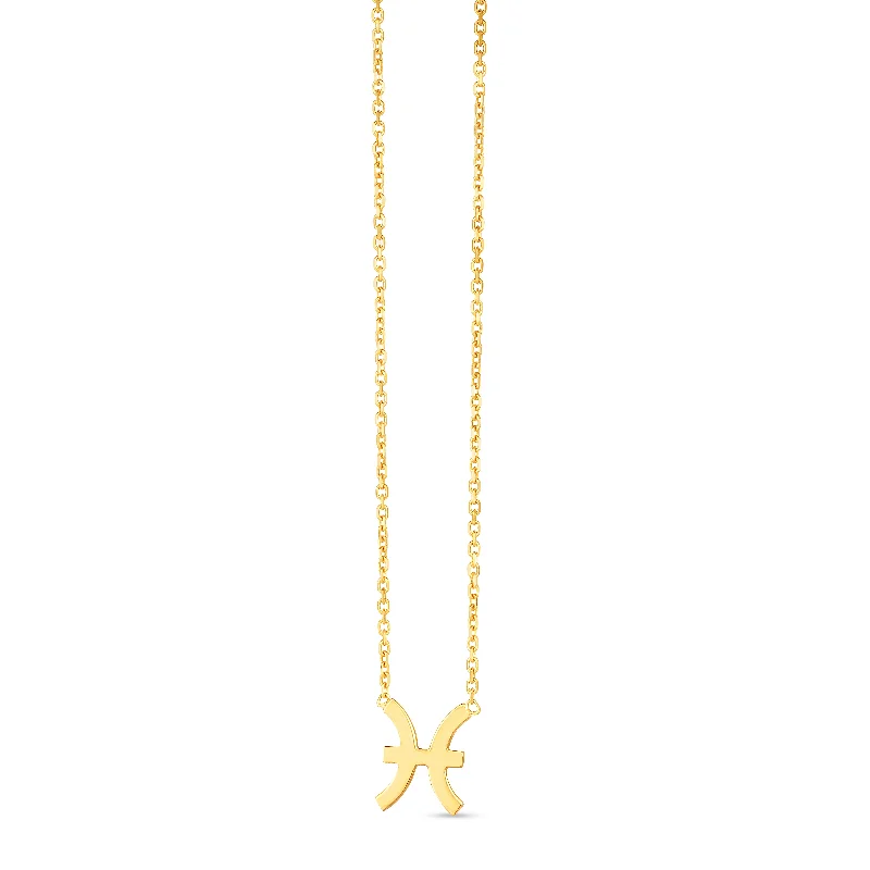 Best necklaces and pendants with rose gold for a warm and romantic appeal-14K Pisces Necklace