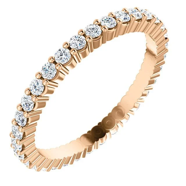 Best necklaces and pendants with intertwined designs for a symbol of unity-14KT GOLD 1/2 CTW DIAMOND SHARED PRONG ETERNITY BAND