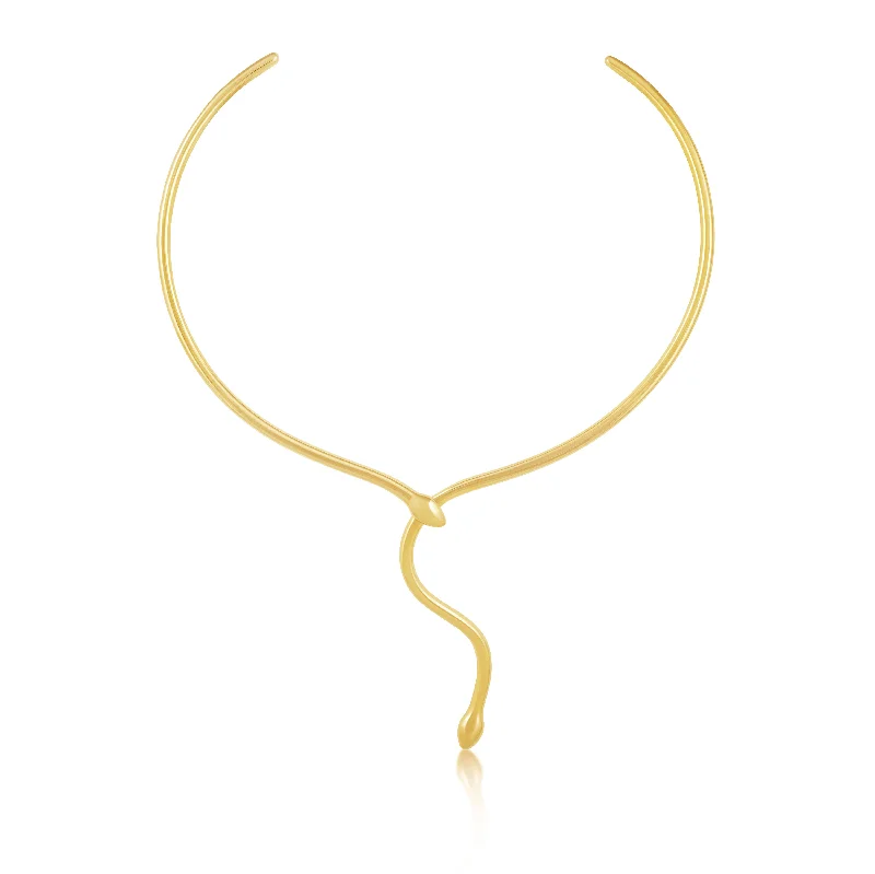 Elegant necklaces and pendants with gold chains for a chic, timeless appearance-Annalise Snake Choker