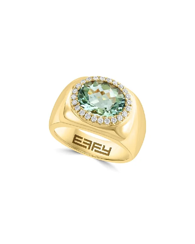 Rings with knot motifs for symbolic love -Effy Fine Jewelry 14K 3.74 ct. tw. Diamond & Gemstone Ring