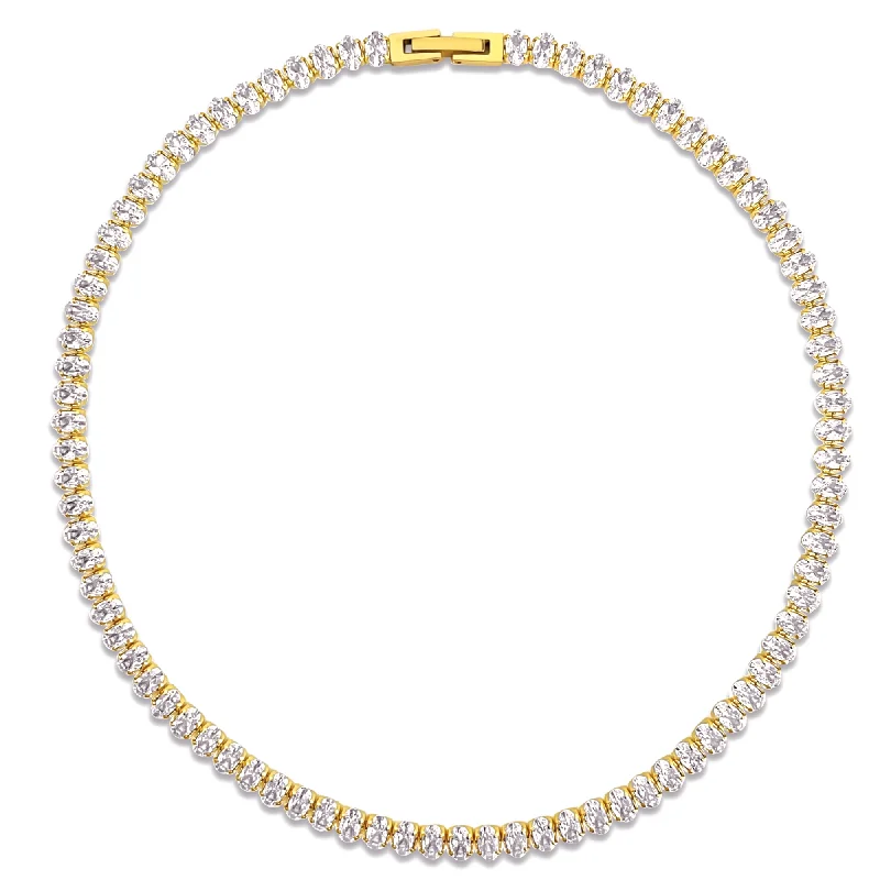 Best necklaces and pendants with intricate filigree for vintage-inspired elegance-Ellie Vail - Mylah Oval Tennis Choker Necklace