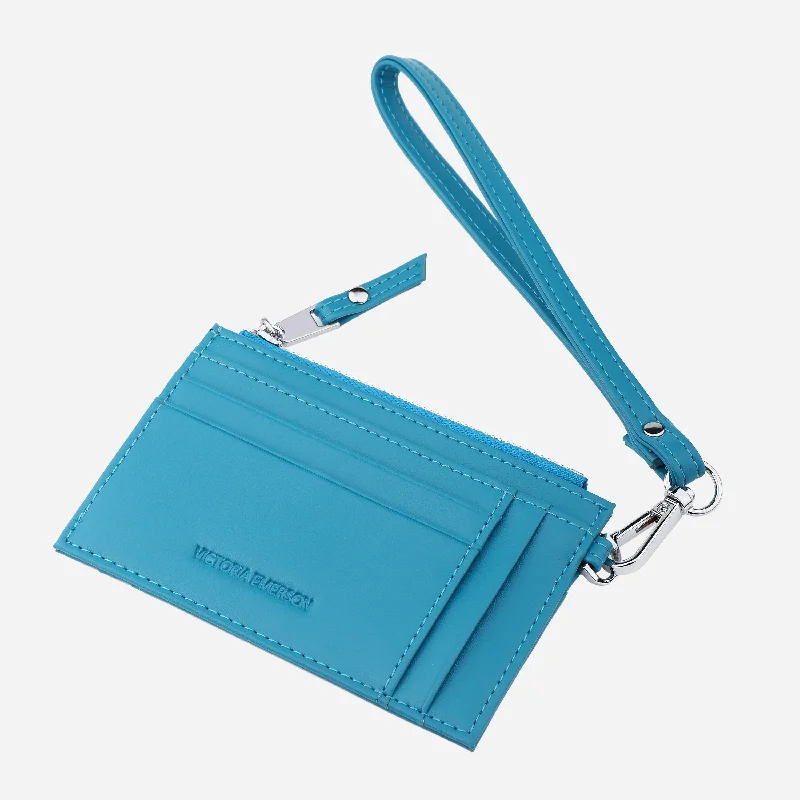 Necklaces and pendants with enamel accents for a colorful, eye-catching appearance-Mini Wristlet - VE Teal