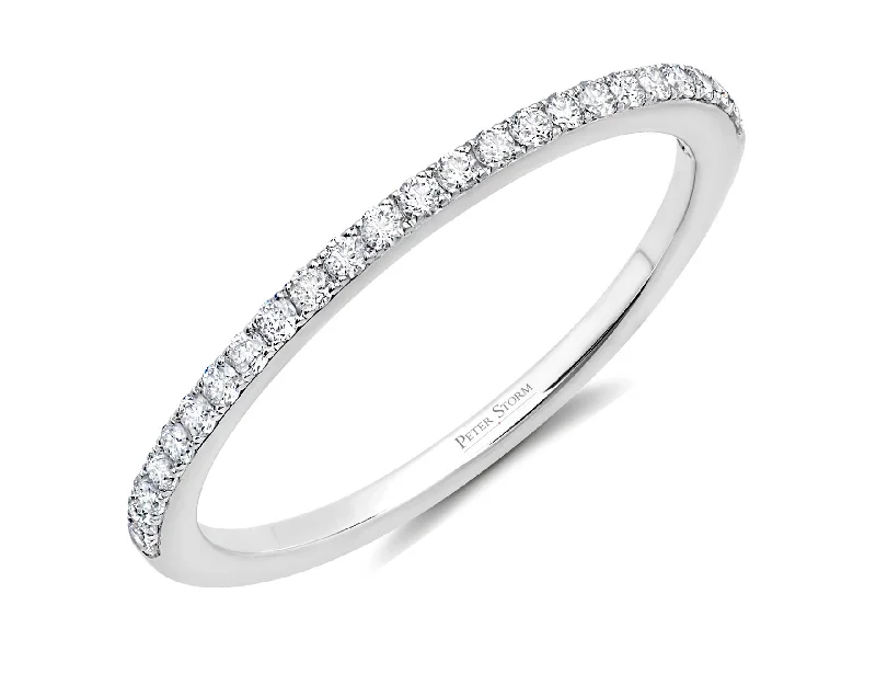 Stylish necklaces and pendants with diamonds for a glamorous and elegant look-Peter Storm 18K wedding band