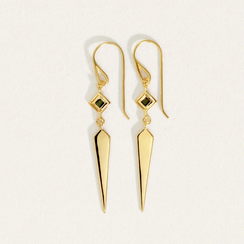 Drop Earrings with Keyhole Designs -RHYA EARRINGS