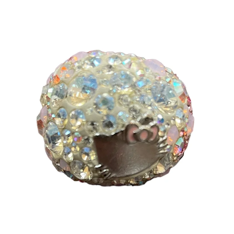 Rings with rainbow moonstone for color play -Ring Designer By Swarovski