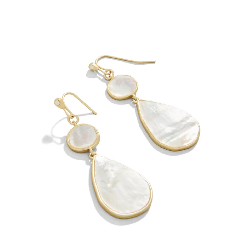 Contemporary Drop Earrings for Fashion -Spartina Batina Earrings Mother-of-Pearl