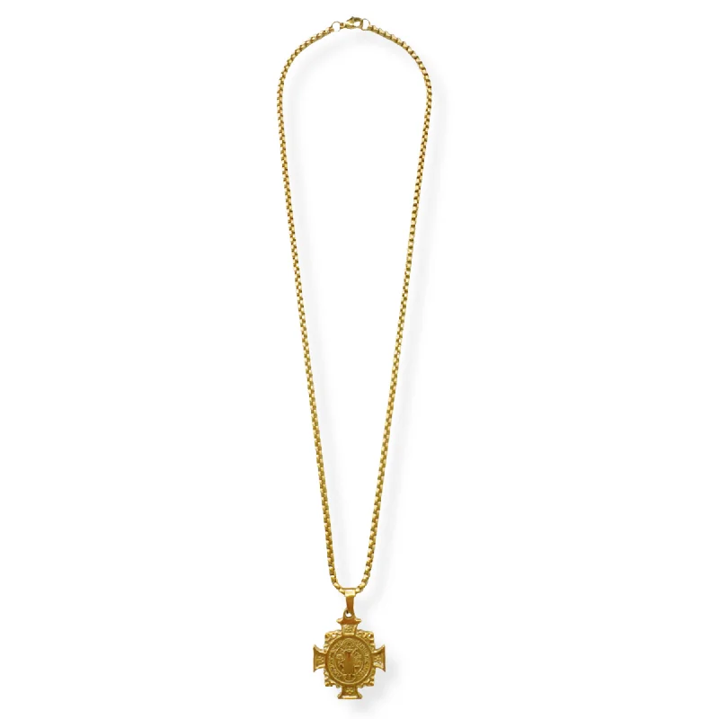 Best necklaces and pendants with heart-shaped designs for a romantic look-St. Benedict Cross Pendant Necklace