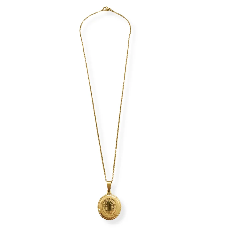 Personalized necklaces and pendants with initials for a customized and meaningful gift-St. Benedict Pendant Necklace