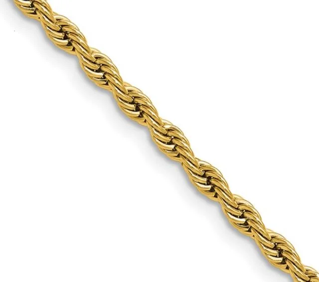 Necklaces and pendants with abstract shapes for a modern, creative appearance-Stainless Steel 3MM Rope Chain Necklaces